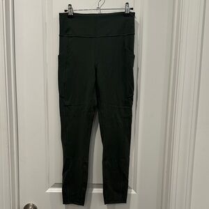 Lululemon Size 6 Women's Dark Green High-Waisted Leggings